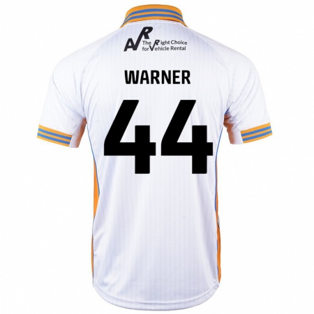 Kandiny Uomo Maglia James Warner #44 Bianco Kit Gara Away 2024/25 Maglietta