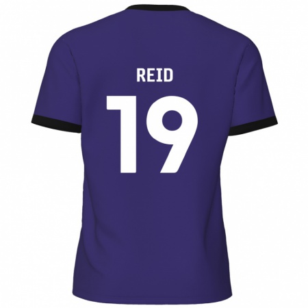 Kandiny Herren Jamie Reid #19 Lila Auswärtstrikot Trikot 2024/25 T-Shirt Österreich