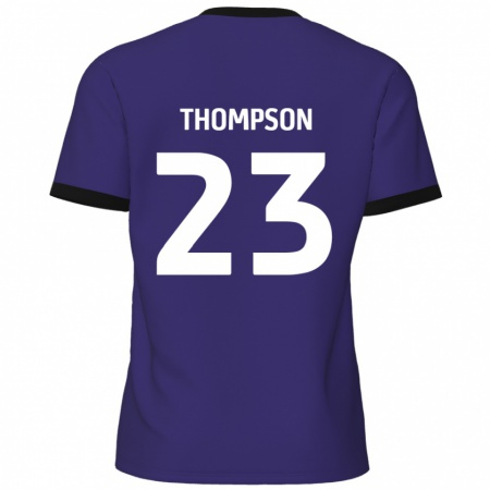 Kandiny Hombre Camiseta Louis Thompson #23 Púrpura 2ª Equipación 2024/25 La Camisa