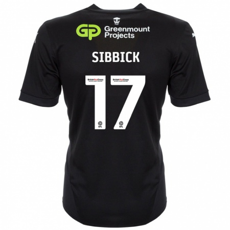 Kandiny Hombre Camiseta Toby Sibbick #17 Negro 2ª Equipación 2024/25 La Camisa México