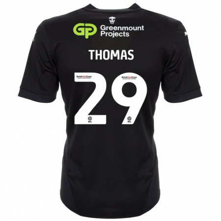 Kandiny Uomo Maglia Silko Thomas #29 Nero Kit Gara Away 2024/25 Maglietta