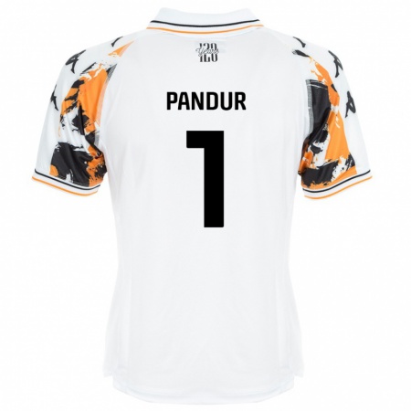 Kandiny Hombre Camiseta Ivor Pandur #1 Blanco 2ª Equipación 2024/25 La Camisa