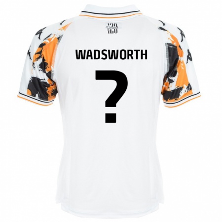 Kandiny Hombre Camiseta Noah Wadsworth #0 Blanco 2ª Equipación 2024/25 La Camisa