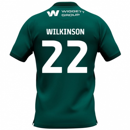 Kandiny Herren Chloe Wilkinson #22 Grün Auswärtstrikot Trikot 2024/25 T-Shirt Österreich