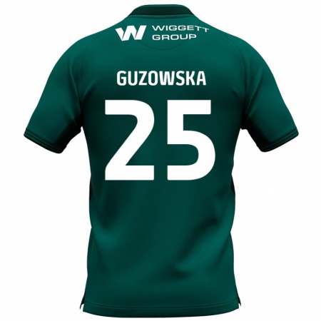 Kandiny Hombre Camiseta Sara Guzowska #25 Verde 2ª Equipación 2024/25 La Camisa México