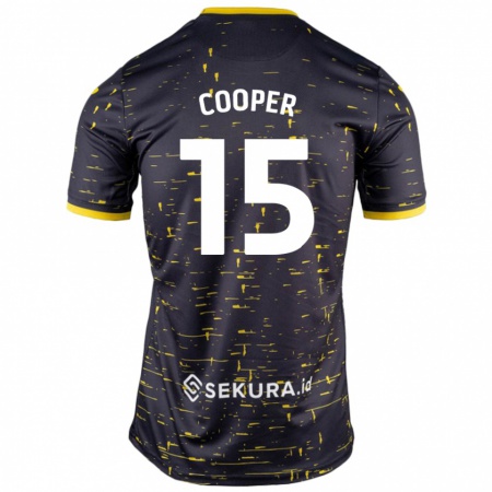 Kandiny Herren Naomi Cooper #15 Schwarz Gelb Auswärtstrikot Trikot 2024/25 T-Shirt Österreich