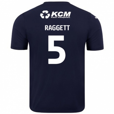 Kandiny Hombre Camiseta Sean Raggett #5 Azul Marino 2ª Equipación 2024/25 La Camisa