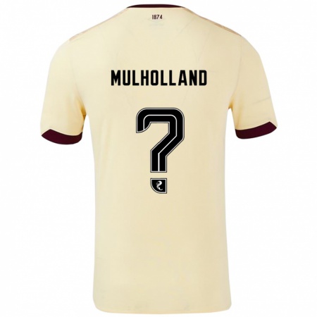 Kandiny Heren James Mulholland #0 Crème Bordeauxrood Uitshirt Uittenue 2024/25 T-Shirt België