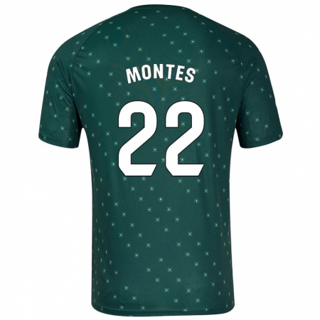 Kandiny Herren César Montes #22 Dunkelgrün Auswärtstrikot Trikot 2024/25 T-Shirt Österreich