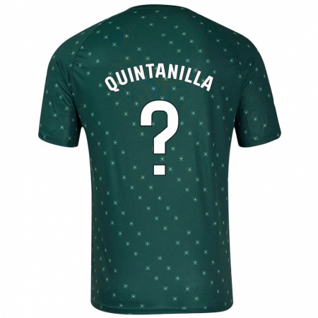 Kandiny Herren Rubén Quintanilla #0 Dunkelgrün Auswärtstrikot Trikot 2024/25 T-Shirt Österreich