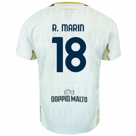 Kandiny Män Răzvan Marin #18 Vit Bortatröja Matchtröjor 2024/25 Tröjor T-Tröja