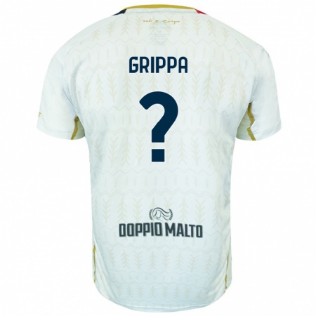 Kandiny Hombre Camiseta Giosuè Grippa #0 Blanco 2ª Equipación 2024/25 La Camisa