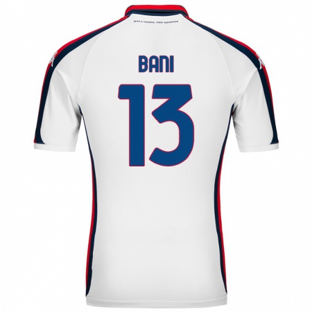 Kandiny Uomo Maglia Mattia Bani #13 Bianco Kit Gara Away 2024/25 Maglietta