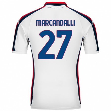 KandinyメンズAlessandro Marcandalli#27白アウェイシャツ2024/25ジャージーユニフォーム