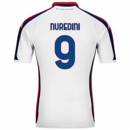 Kandiny Uomo Maglia Joi Nuredini #9 Bianco Kit Gara Away 2024/25 Maglietta