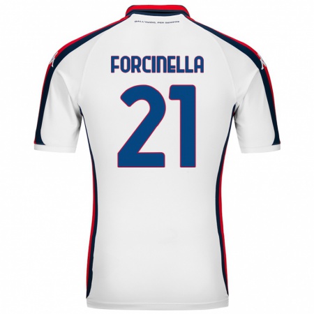 KandinyメンズCamilla Forcinella#21白アウェイシャツ2024/25ジャージーユニフォーム