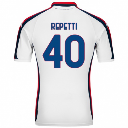 Kandiny Uomo Maglia Chiara Repetti #40 Bianco Kit Gara Away 2024/25 Maglietta