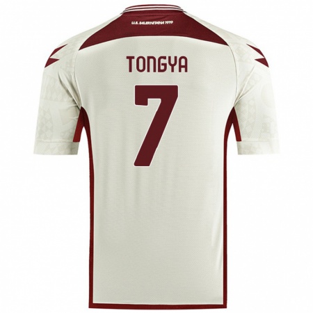 Kandiny Uomo Maglia Franco Tongya #7 Colore Crema Kit Gara Away 2024/25 Maglietta