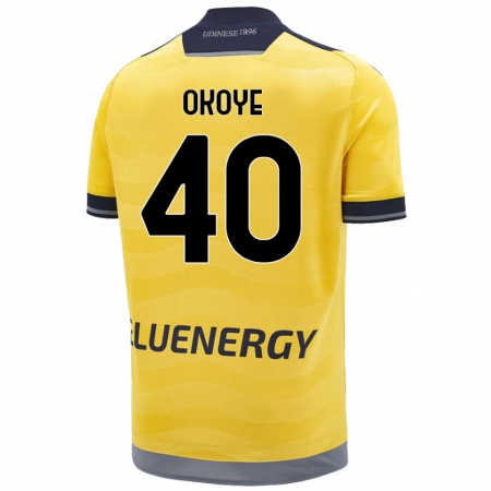 Kandiny Herren Maduka Okoye #40 Golden Auswärtstrikot Trikot 2024/25 T-Shirt Österreich