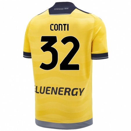 Kandiny Herren Manuel Conti #32 Golden Auswärtstrikot Trikot 2024/25 T-Shirt Österreich