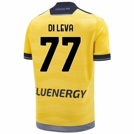 Kandiny Herren Vincenzo Di Leva #77 Golden Auswärtstrikot Trikot 2024/25 T-Shirt Österreich