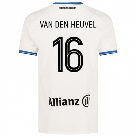 Kandiny Uomo Maglia Dani Van Den Heuvel #16 Bianco Kit Gara Away 2024/25 Maglietta