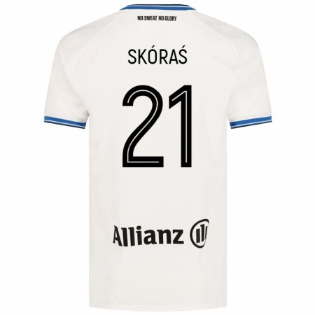 Kandiny Män Michal Skoras #21 Vit Bortatröja Matchtröjor 2024/25 Tröjor T-Tröja