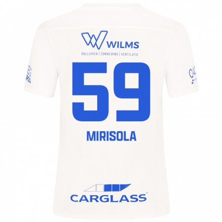 Kandiny Herren Robin Mirisola #59 Weiß Auswärtstrikot Trikot 2024/25 T-Shirt Österreich