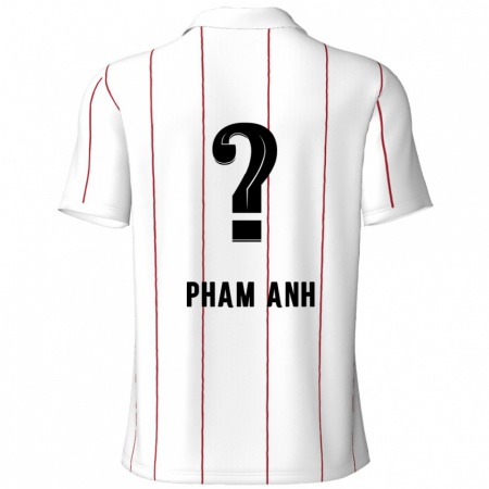 Kandiny Hombre Camiseta Khoi Pham Anh #0 Blanco Negro 2ª Equipación 2024/25 La Camisa