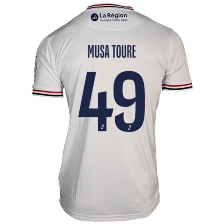 Kandiny Herren Musa Toure #49 Weiß Auswärtstrikot Trikot 2024/25 T-Shirt Österreich