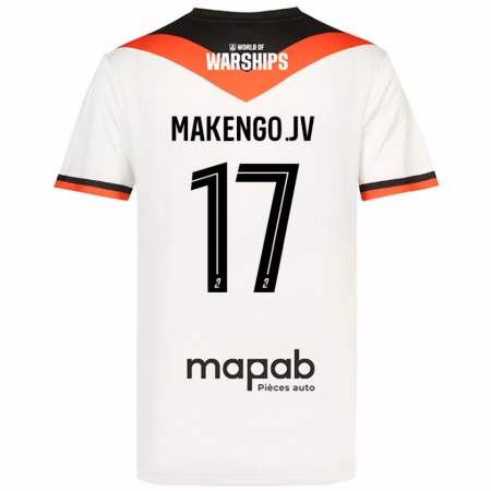 Kandiny Hombre Camiseta Jean-Victor Makengo #17 Blanco 2ª Equipación 2024/25 La Camisa