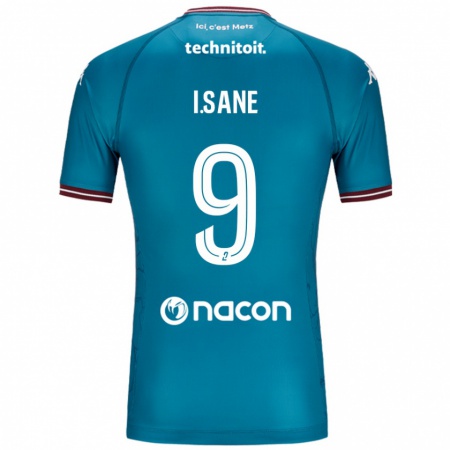 Kandiny Herren Ibou Sané #9 Blau Petrol Auswärtstrikot Trikot 2024/25 T-Shirt Österreich