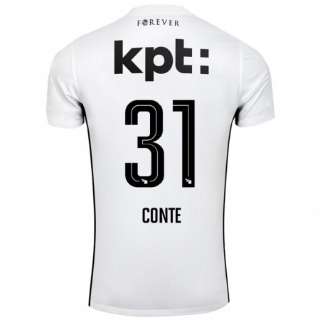 Kandiny Heren Facinet Conte #31 Wit Zwart Uitshirt Uittenue 2024/25 T-Shirt België