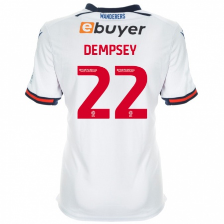 Kandiny Kobiety Kyle Dempsey #22 Biały Domowa Koszulka 2024/25 Koszulki Klubowe