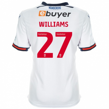 Kandiny Mujer Camiseta Randell Williams #27 Blanco 1ª Equipación 2024/25 La Camisa México