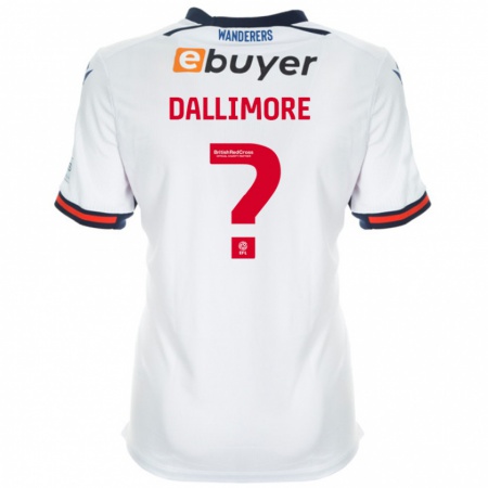 Kandiny Mujer Camiseta Jack Dallimore #0 Blanco 1ª Equipación 2024/25 La Camisa