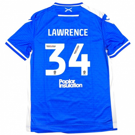 Kandiny Damen Jerry Lawrence #34 Blau Weiß Heimtrikot Trikot 2024/25 T-Shirt Österreich