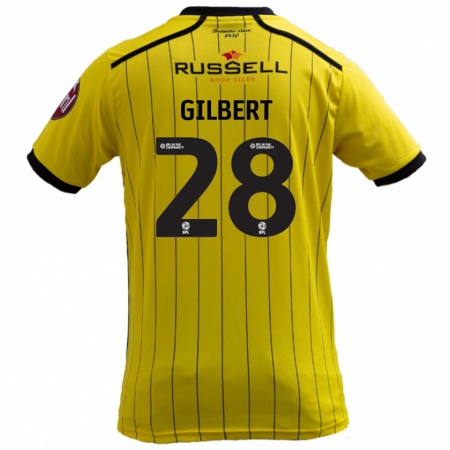 Kandiny Donna Maglia Cameron Gilbert #28 Giallo Kit Gara Home 2024/25 Maglietta