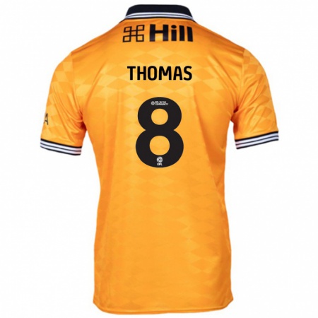 Kandiny Kvinnor George Thomas #8 Orange Hemmatröja Matchtröjor 2024/25 Tröjor T-Tröja