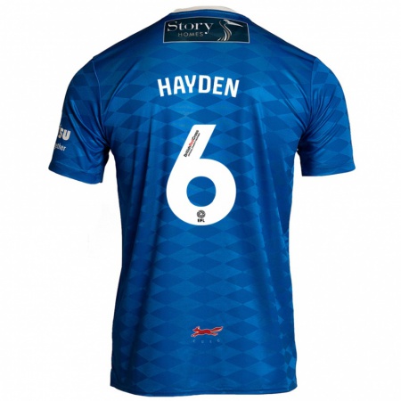 Kandiny Damen Aaron Hayden #6 Blau Heimtrikot Trikot 2024/25 T-Shirt Österreich