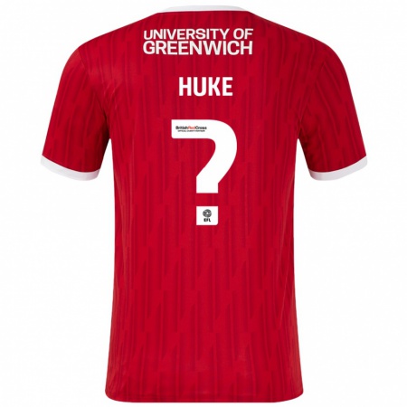 Kandiny Damen Ryan Huke #0 Rot Weiß Heimtrikot Trikot 2024/25 T-Shirt Österreich