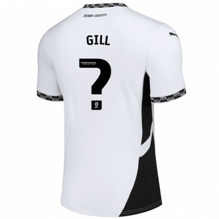 Kandiny Damen Tristan Gill #0 Weiß Schwarz Heimtrikot Trikot 2024/25 T-Shirt Österreich