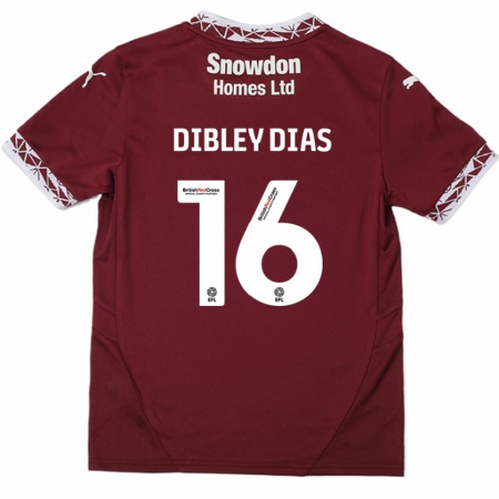 Kandiny Damen Matt Dibley-Dias #16 Burgundrot Heimtrikot Trikot 2024/25 T-Shirt Österreich