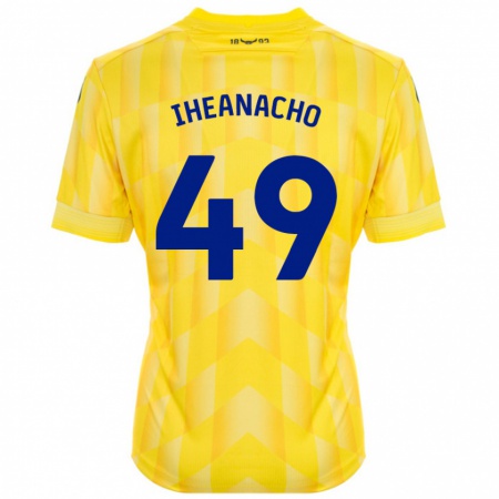 Kandiny Donna Maglia Josh Iheanacho #49 Giallo Kit Gara Home 2024/25 Maglietta