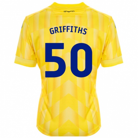 Kandiny Damen Louis Griffiths #50 Gelb Heimtrikot Trikot 2024/25 T-Shirt Österreich