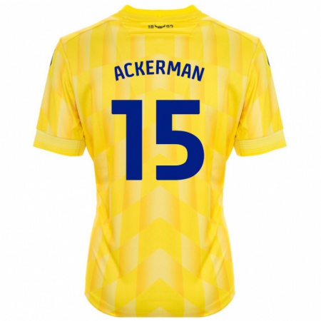 Kandiny Mujer Camiseta Daisy Ackerman #15 Amarillo 1ª Equipación 2024/25 La Camisa