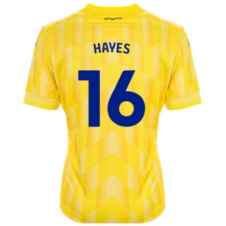 Kandiny Mujer Camiseta Georgia Hayes #16 Amarillo 1ª Equipación 2024/25 La Camisa