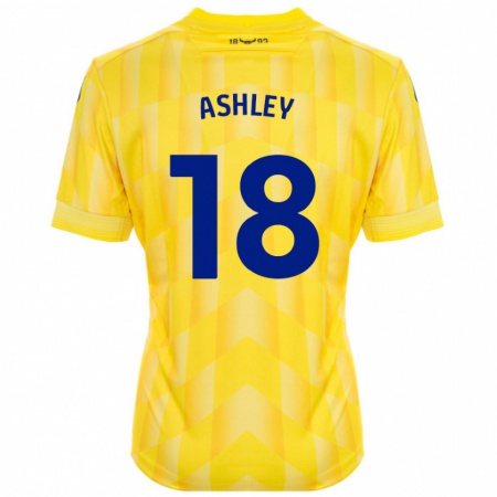 Kandiny Kvinnor Alex Ashley #18 Gul Hemmatröja Matchtröjor 2024/25 Tröjor T-Tröja