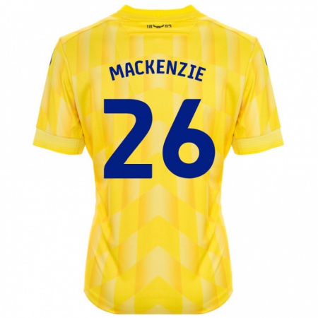 Kandiny Mujer Camiseta Hannah Mackenzie #26 Amarillo 1ª Equipación 2024/25 La Camisa