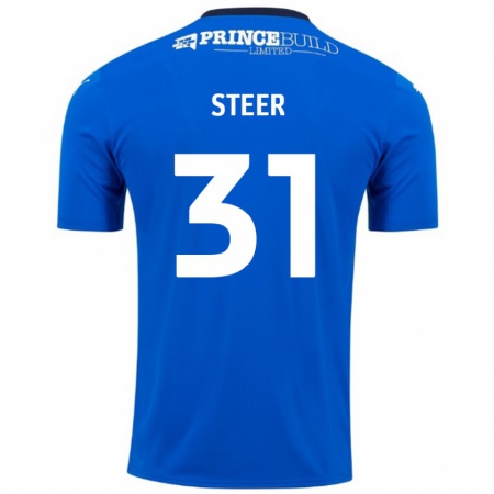 Kandiny Damen Jed Steer #31 Blau Weiß Heimtrikot Trikot 2024/25 T-Shirt Österreich